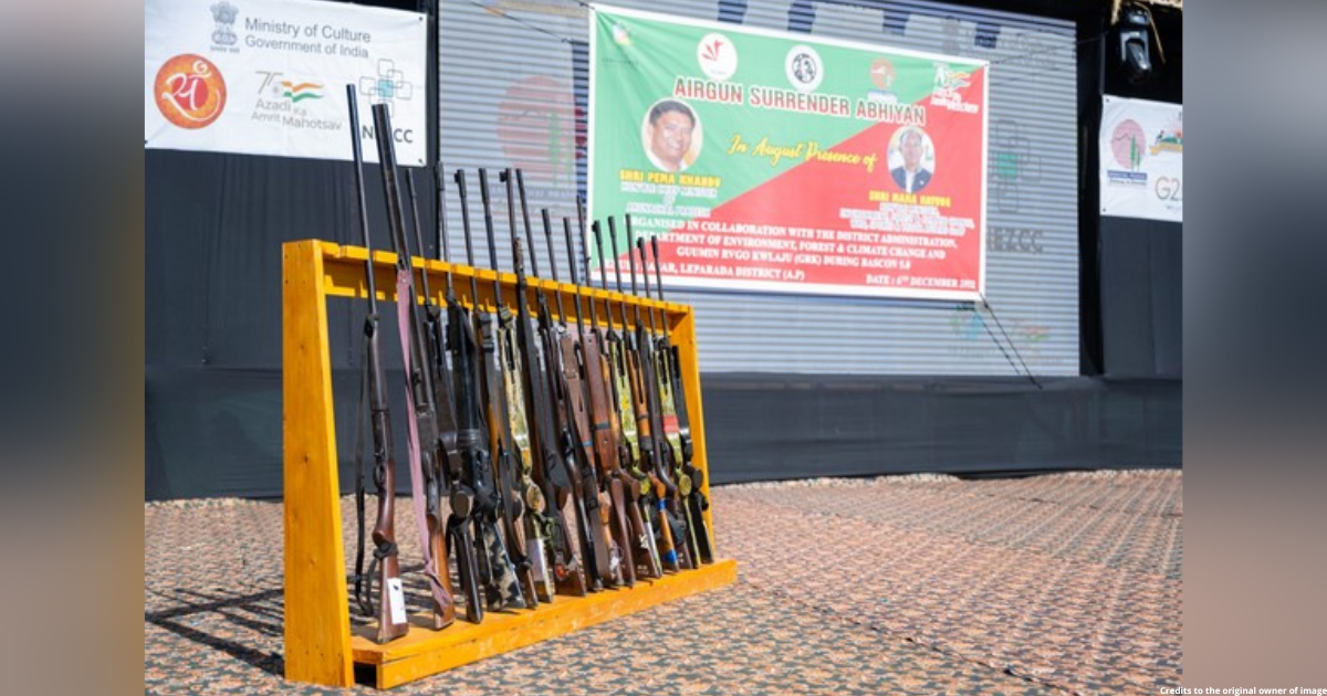 Arunachal Pradesh: Over 2,400 guns surrendered under 'Air Gun Surrender Abhiyan' for wildlife conservation